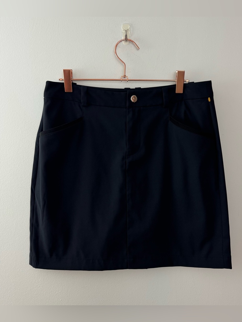 Polo Golf Ralph Lauren Women's Golf Skort Skirt Size 2 Navy Blue Pockets Zip
